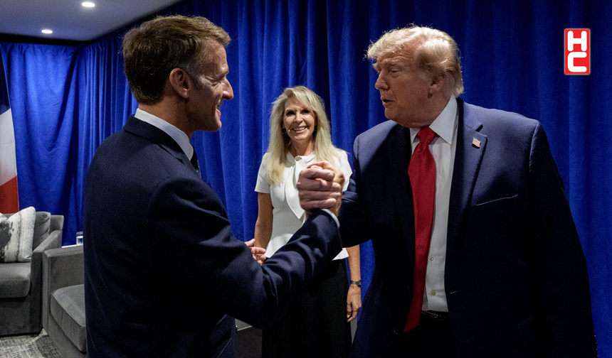 Fransa Cumhurbaşkanı Macron, ABD Başkanı Trump ile New York'ta görüştü