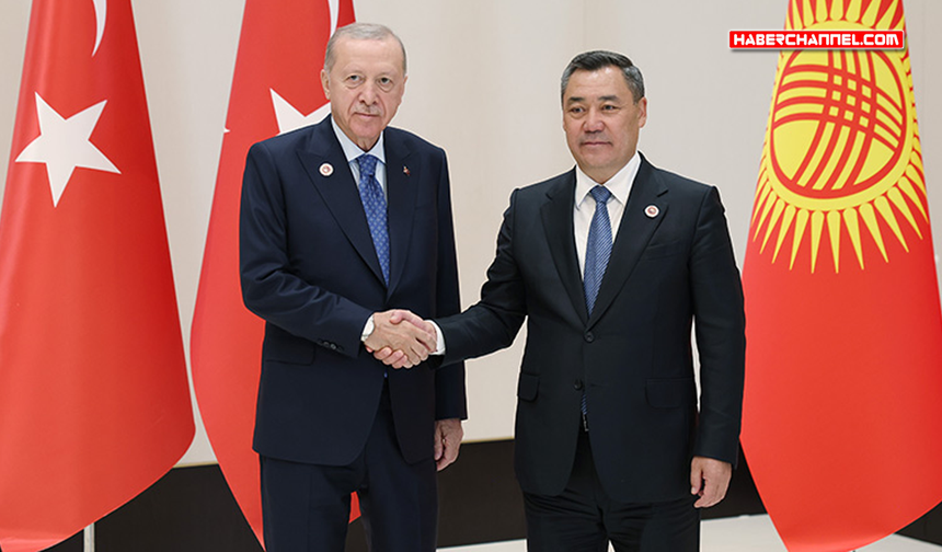Cumhurbaşkanı Erdoğan, Kırgızistan Cumhurbaşkanı Caparov ile görüştü