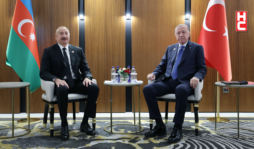 Cumhurbaşkanı Erdoğan, Bişkek'te Azerbaycan Cumhurbaşkanı Aliyev ile görüştü
