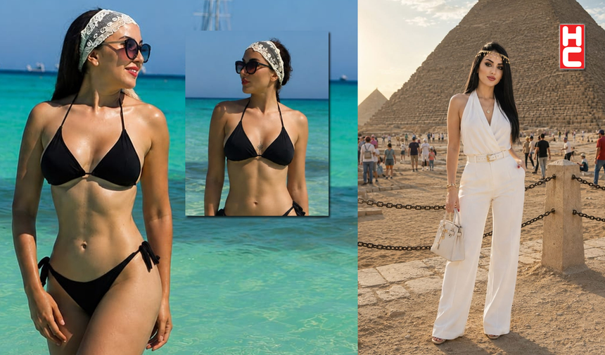 Tuğba Ece Yörük'ten Mısır'da keyifli tatil