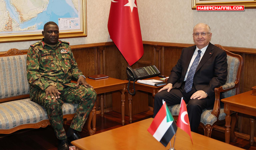 Bakan Yaşar Güler, Sudan Kara Kuvvetleri Komutanı'nı kabul etti