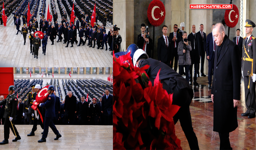 Devlet erkanı 'Anıtkabir'i ziyaret etti