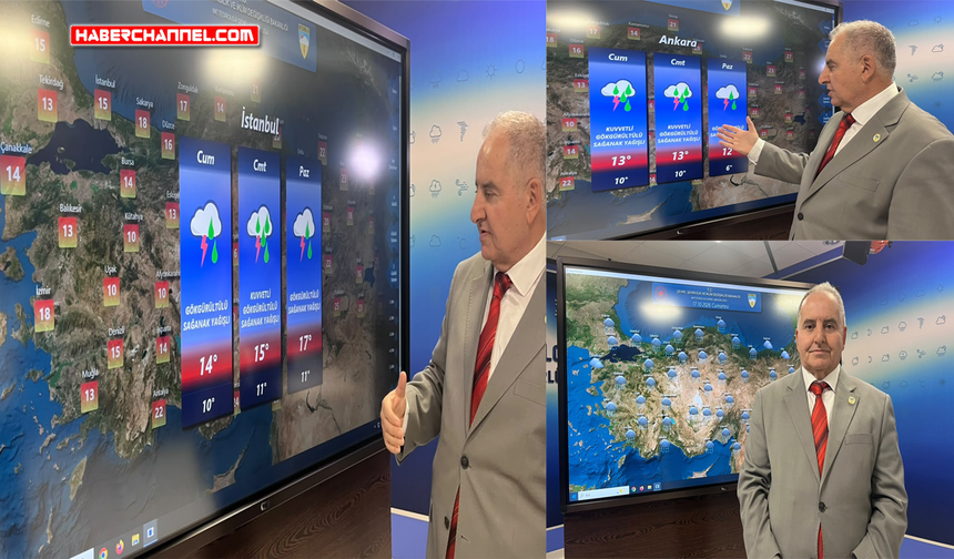 Meteoroloji’den hafta sonu için kuvvetli yağış ve fırtına uyarısı