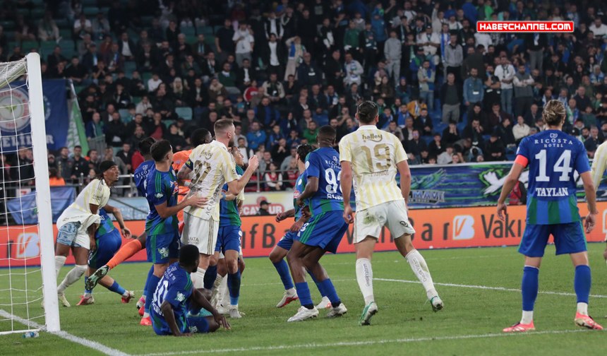 Süper Lig: Çaykur Rizespor - Fenerbahçe: 0-3