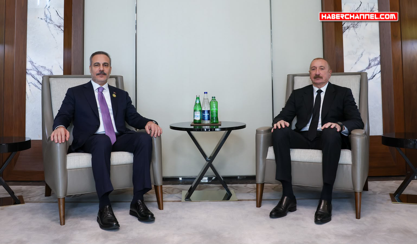 Bakan Fidan, Bakü'de Azerbaycan Cumhurbaşkanı Aliyev tarafından kabul edildi