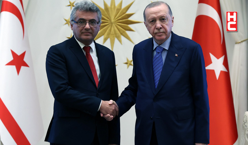 Cumhurbaşkanı Erdoğan, KKTC Cumhurbaşkanı Erhürman ile görüştü