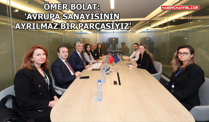 Bakan Ömer Bolat, Brüksel'de Tsvetelina Penkova ile görüştü