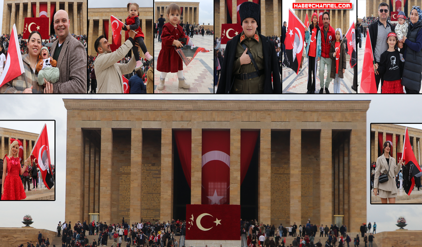 Anıtkabir’de Cumhuriyet Bayramı coşkusu