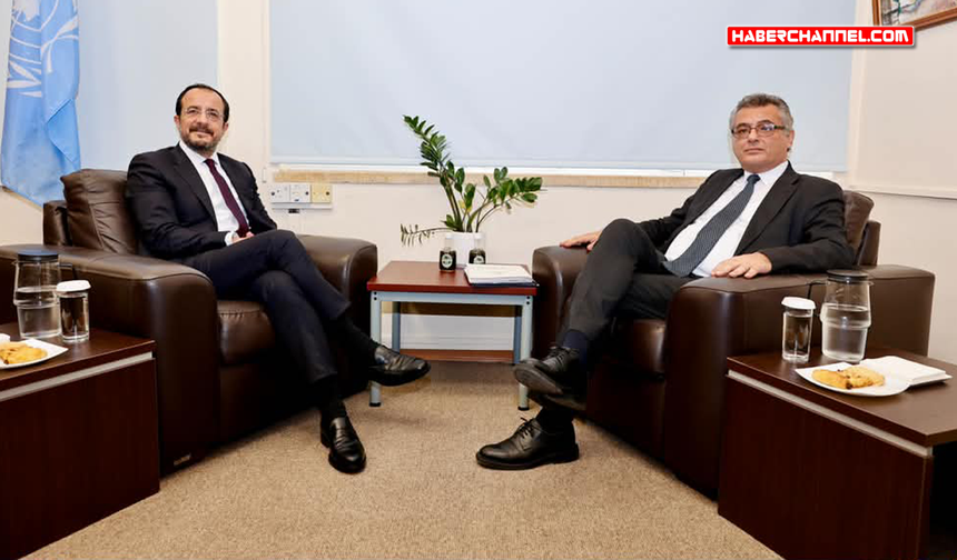 KKTC Cumhurbaşkanı Erhürman ile GKRY lideri Hristodulidis bir araya geldi