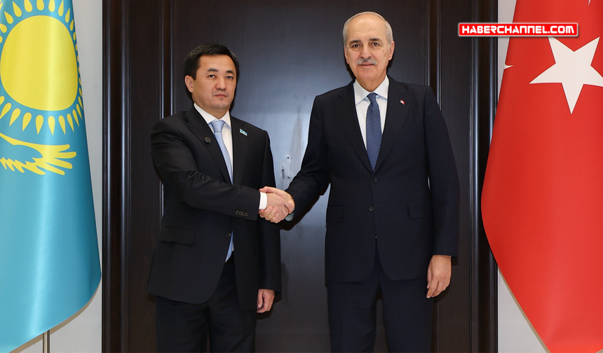 TBMM Başkanı Kurtulmuş, Kazakistan Kurultayı Başkanı Dadebay ile görüştü
