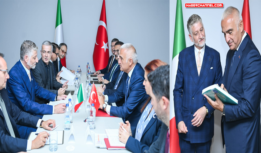 Bakan Mehmet Nuri Ersoy, İtalyan mevkidaşı Alessandro Giuli ile görüştü