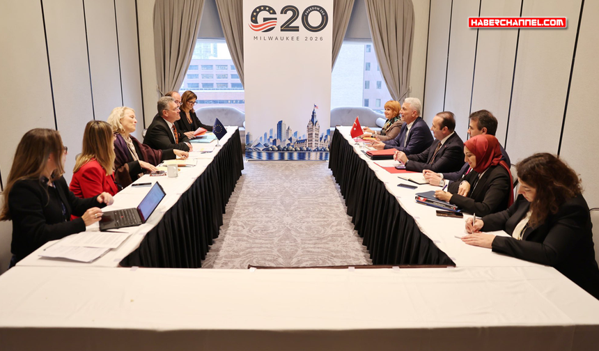 Bakan Ömer Bolat, AB Ticaret ve Ekonomik Güvenlik Komiseri Maros Sefcovic ile görüştü