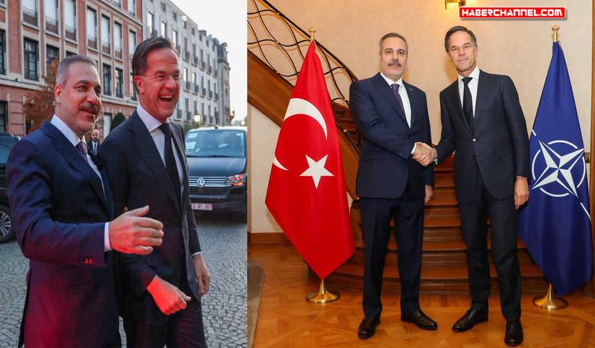 Bakan Hakan Fidan, Brüksel'de NATO Genel Sekreteri Mark Rutte ile görüştü