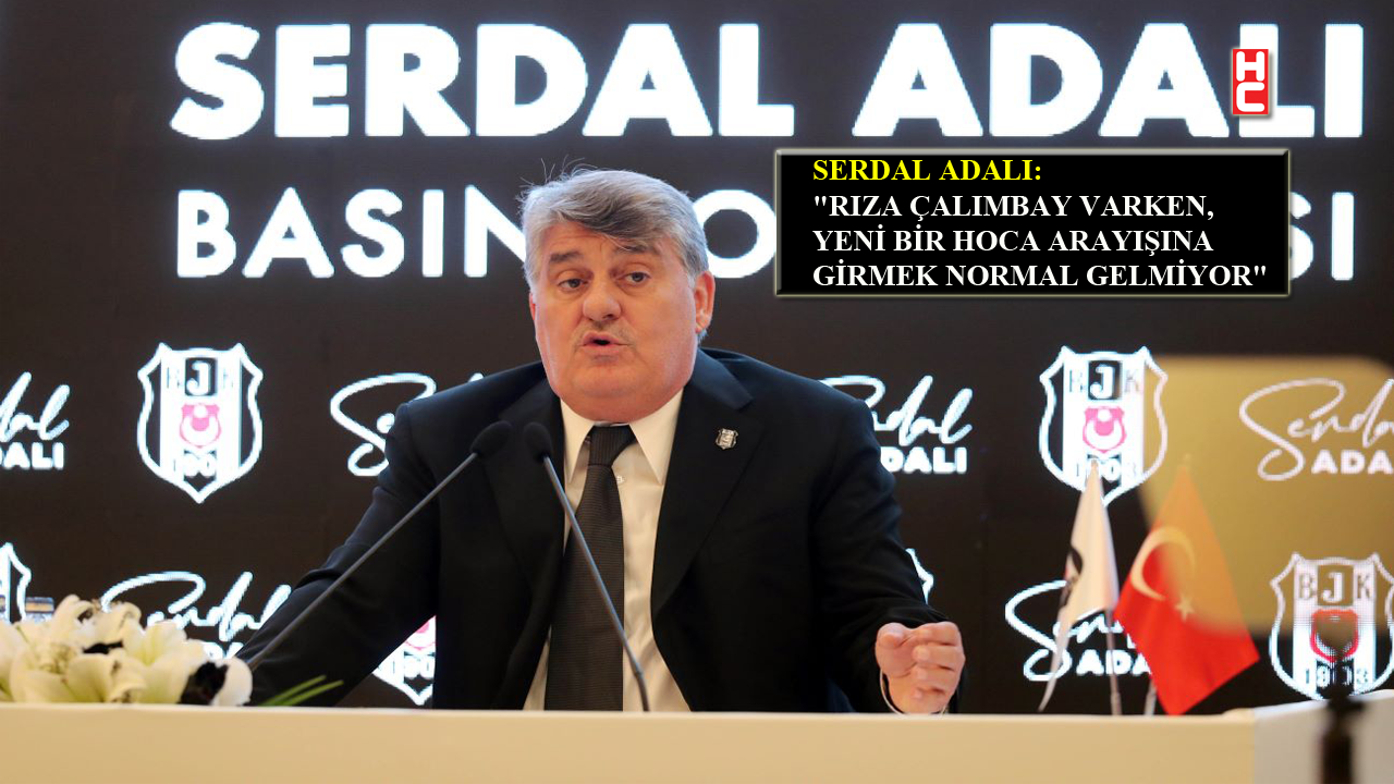 Beşiktaş Başkanı Serdal Adalı basın açıklaması yapıyor