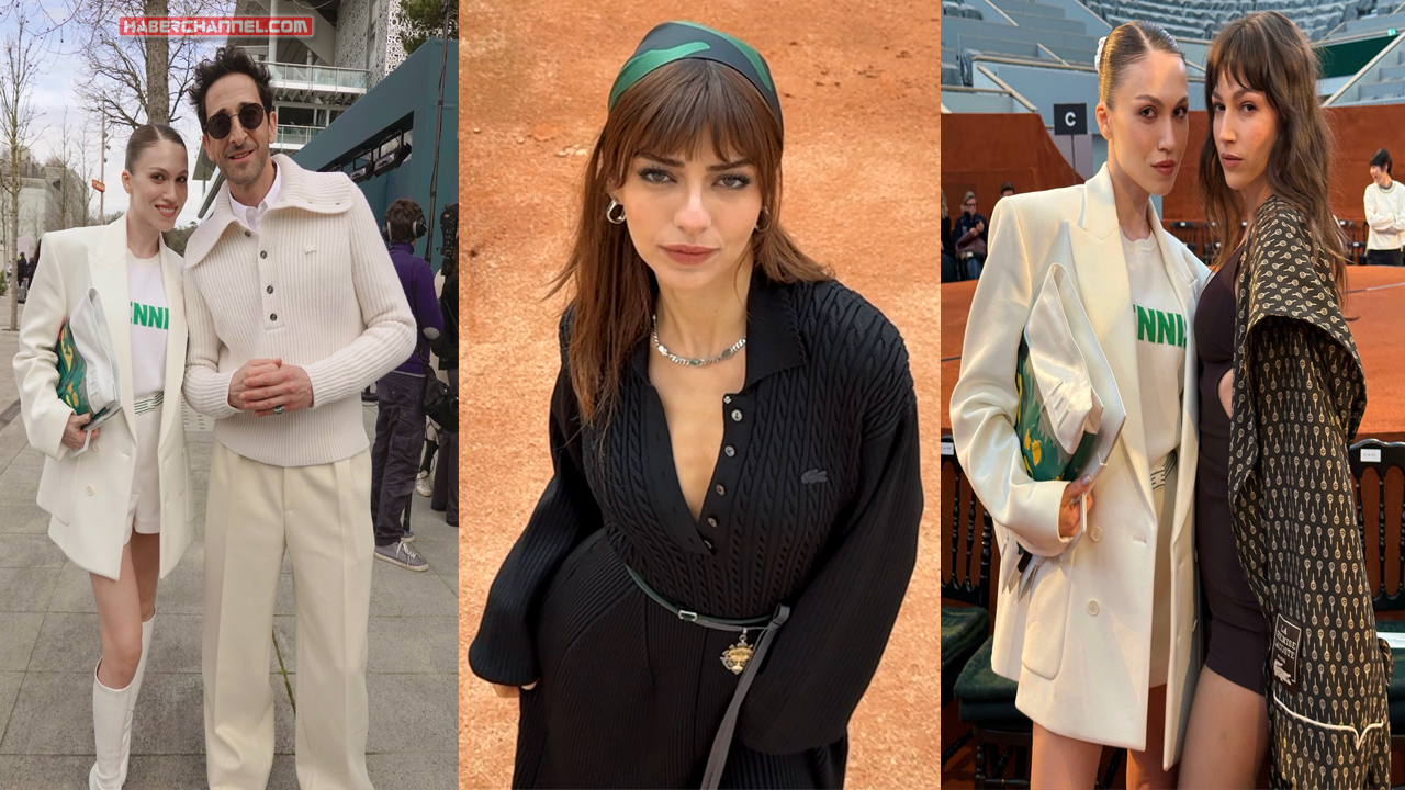 Aslıhan Malbora ve Duygu Özaslan Lacoste Paris Moda Haftası defilesinde...  - HABERCHANNEL.COM - Güncel Haberler - Son Dakika Haberleri