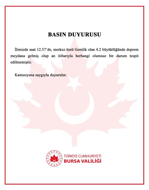 B U R S A G E M L I K T E 4.2 V E 3.9 B U Y U K L U G U N D E 793688 234795