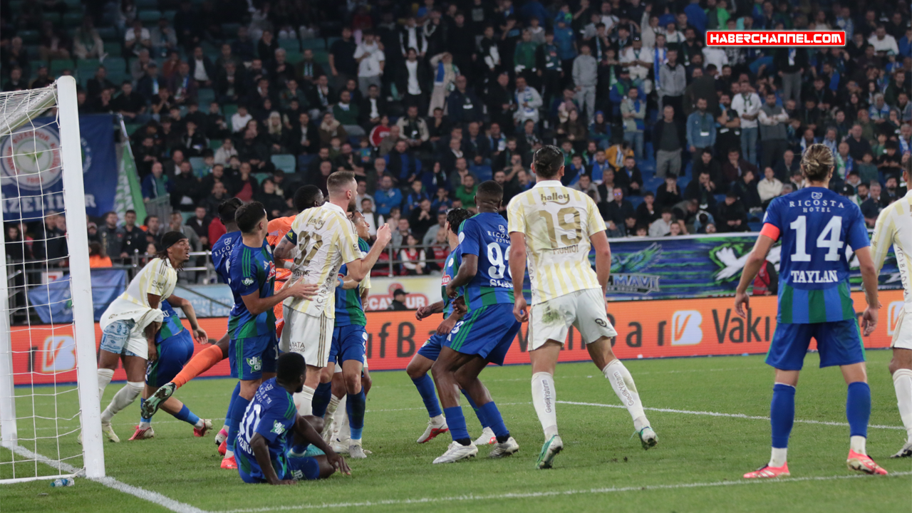 Süper Lig: Çaykur Rizespor - Fenerbahçe: 0-3