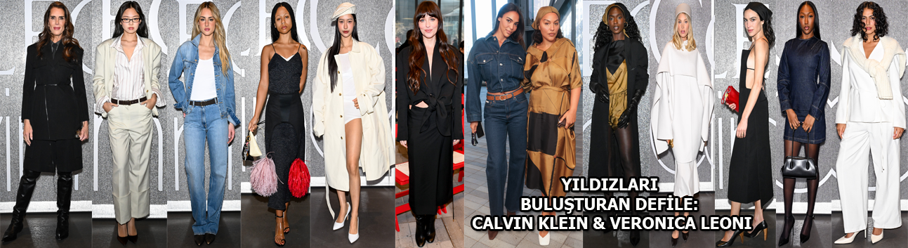 Yıldızları New York'ta buluşturan defile: Calvin Klein-Veronica Leoni
